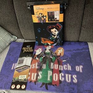 Hocus pocus shower curtain and floor mat